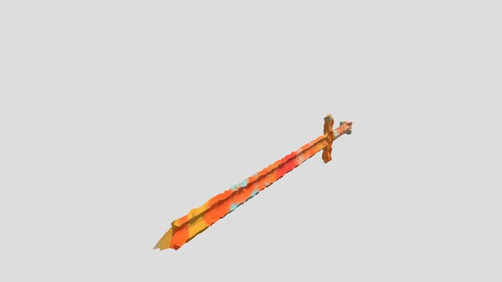 Decrepit Sword 3D Model