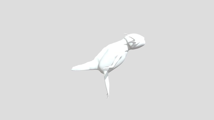 Cutest Axolotl 3D Model