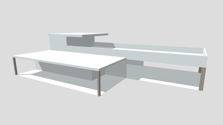 untextured building 3D Model