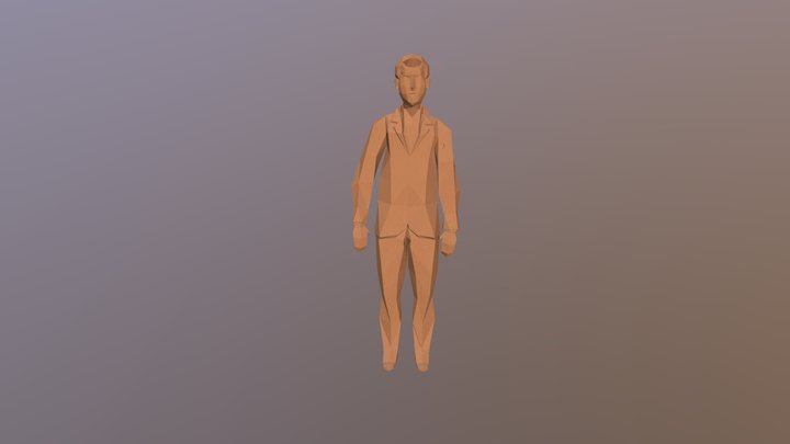 Low Poly Human 3D Model