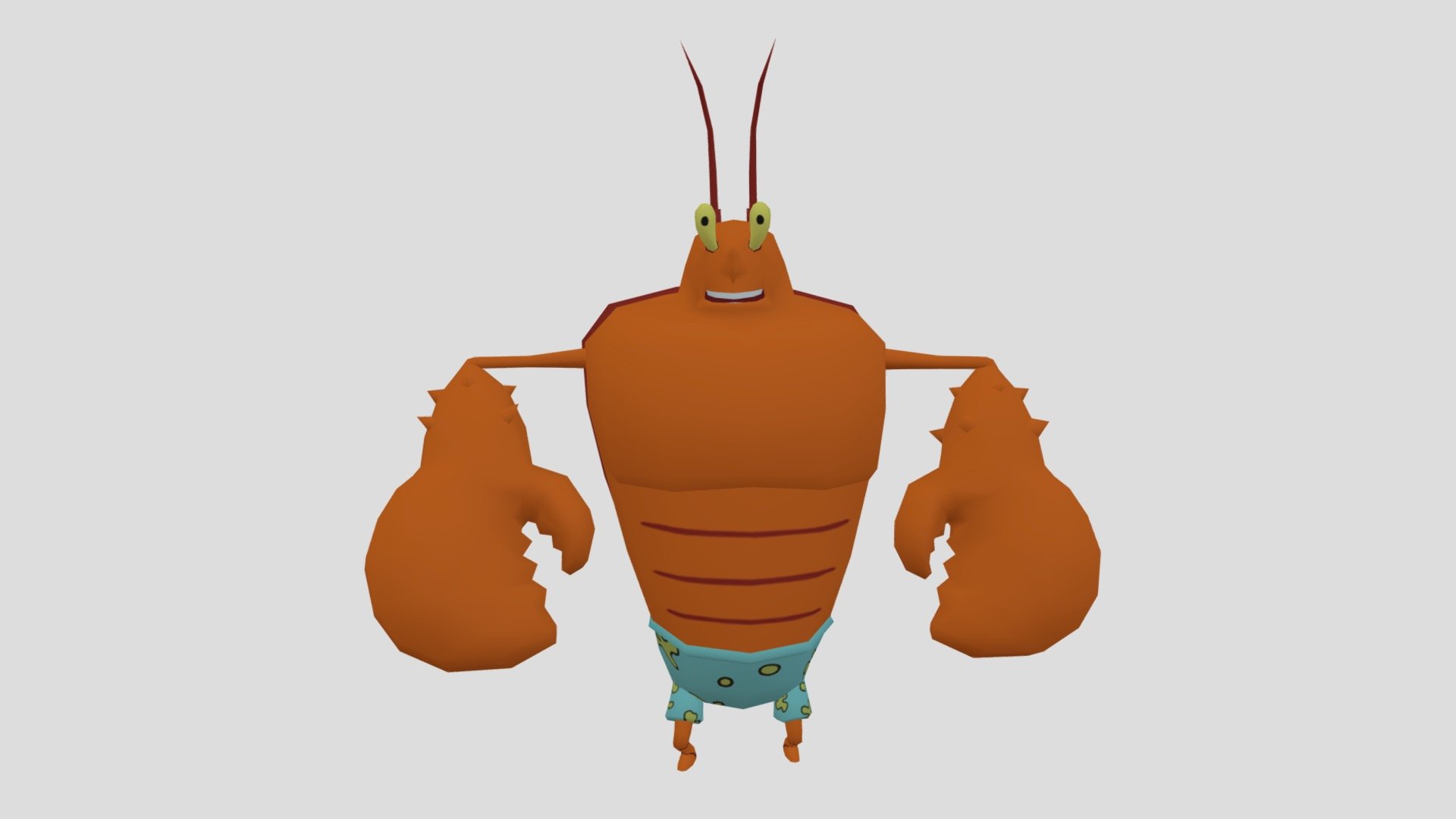 Larry The Lobster BFBB Animation Pack - Download Free 3D model by SMF ...