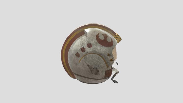 Capacete Luke Skywalker 3D Model