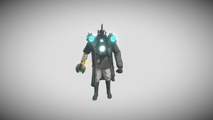 Upgraded Titan Camera Man V2 3D Model