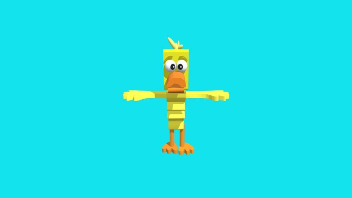 Duck - Word World 3D Model