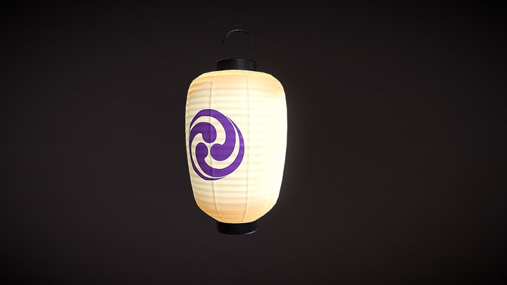 Japanese Lantern 3D Model