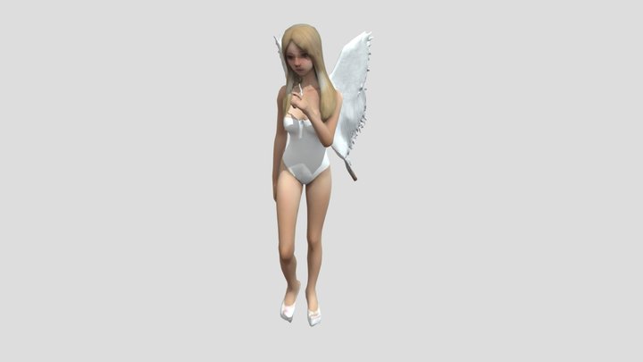 Angel_on_the_ Road_0413171942_texture 3D Model