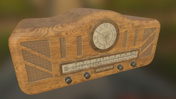 1940's Clock 3D Model