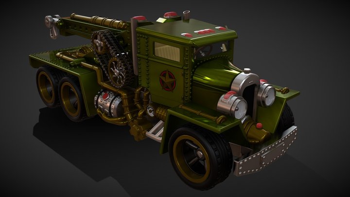 Hot Wheels Steam Punk Truck 3D Model