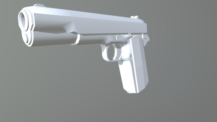 Colt M1911 Pistol 3D Model