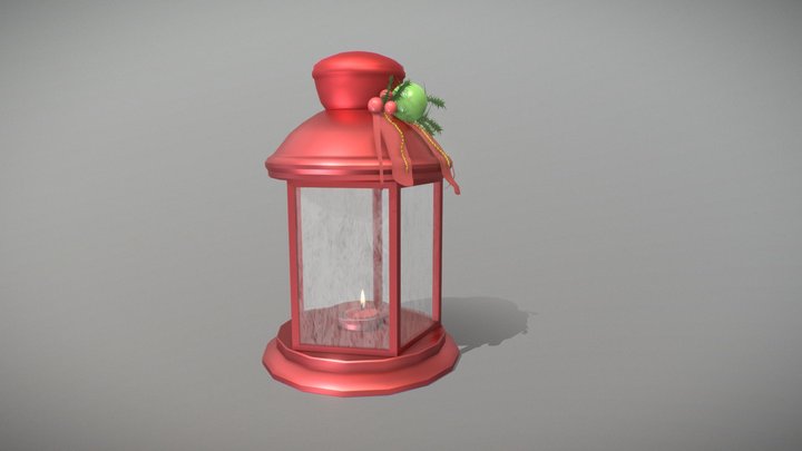 Christmas lantern (XYZ School speed draft Final) 3D Model