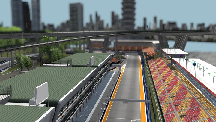 Marina Bay Street Circuit – Gratis 3D-model STL