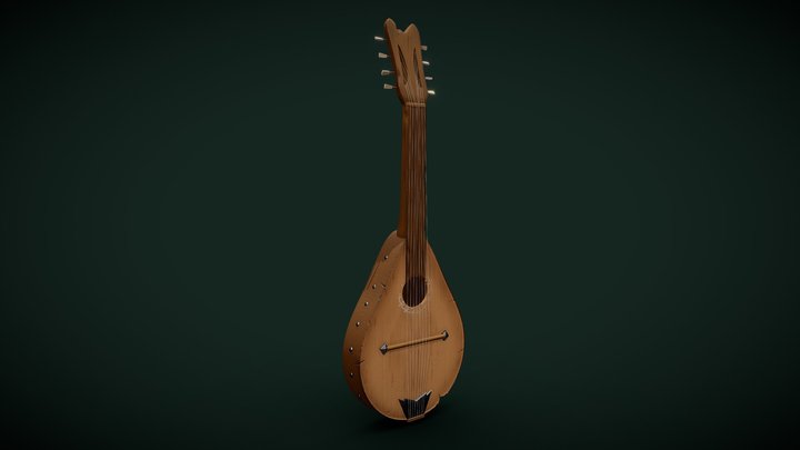 The Bard's Lute 3D Model