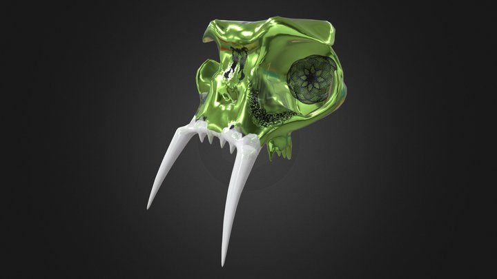 Shortface saber-tooth cat 3D Model