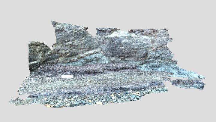 Rocks and the Seaweed Sofa 3D Model