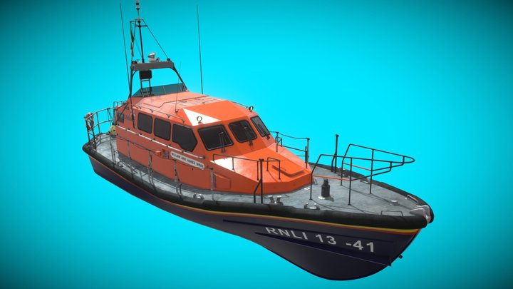 Lifeboat sea free rescue 3D Model