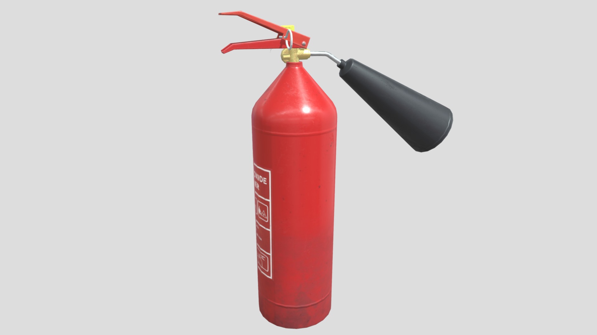 3D model Fire extinguisher - This is a 3D model of the Fire extinguisher. The 3D model is about a red fire extinguisher.