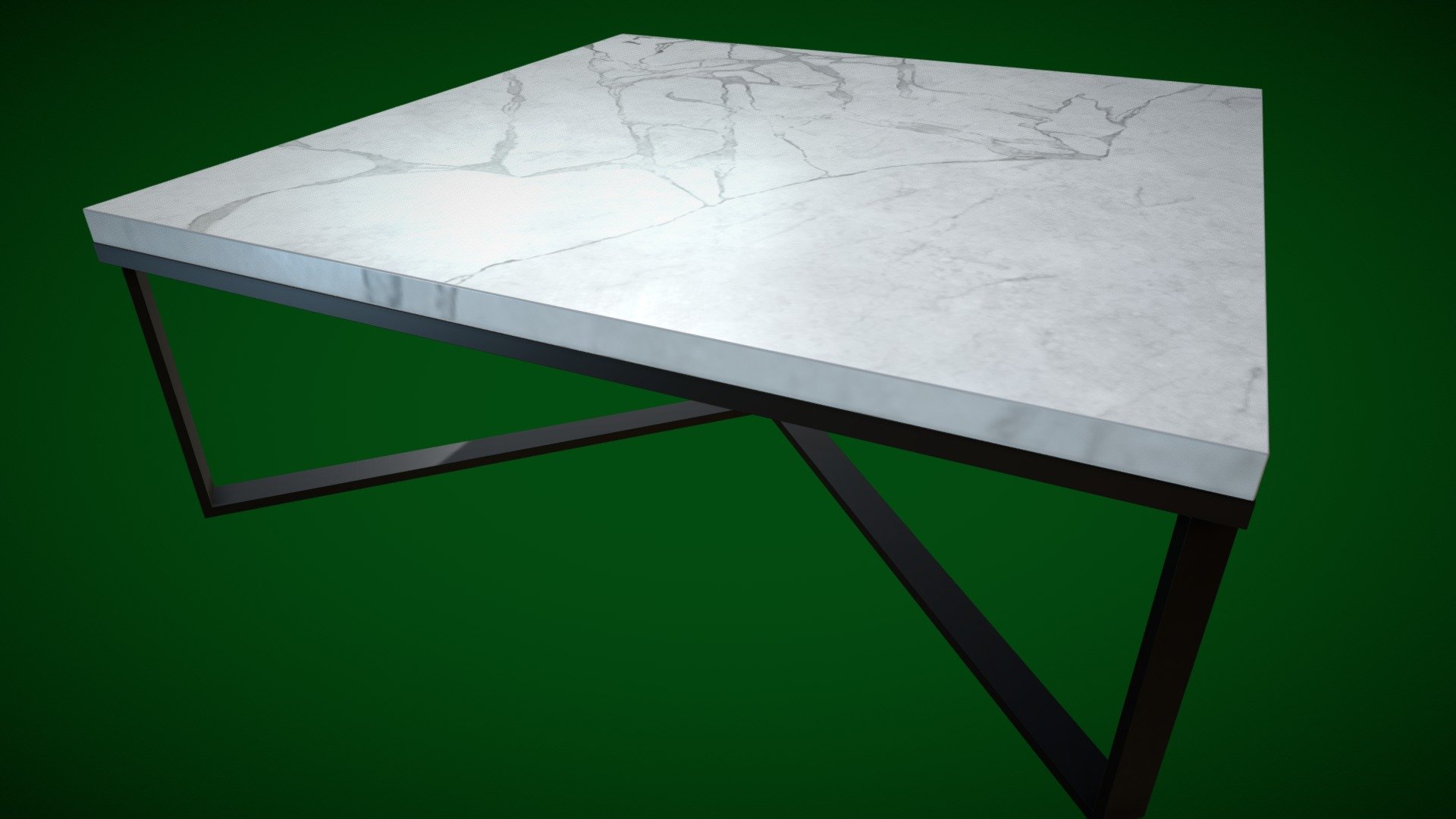 Marble and metal table