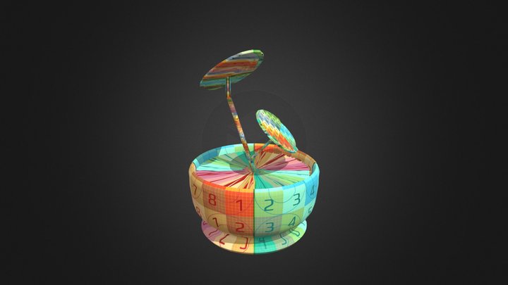 flowerpot_checker 3D Model