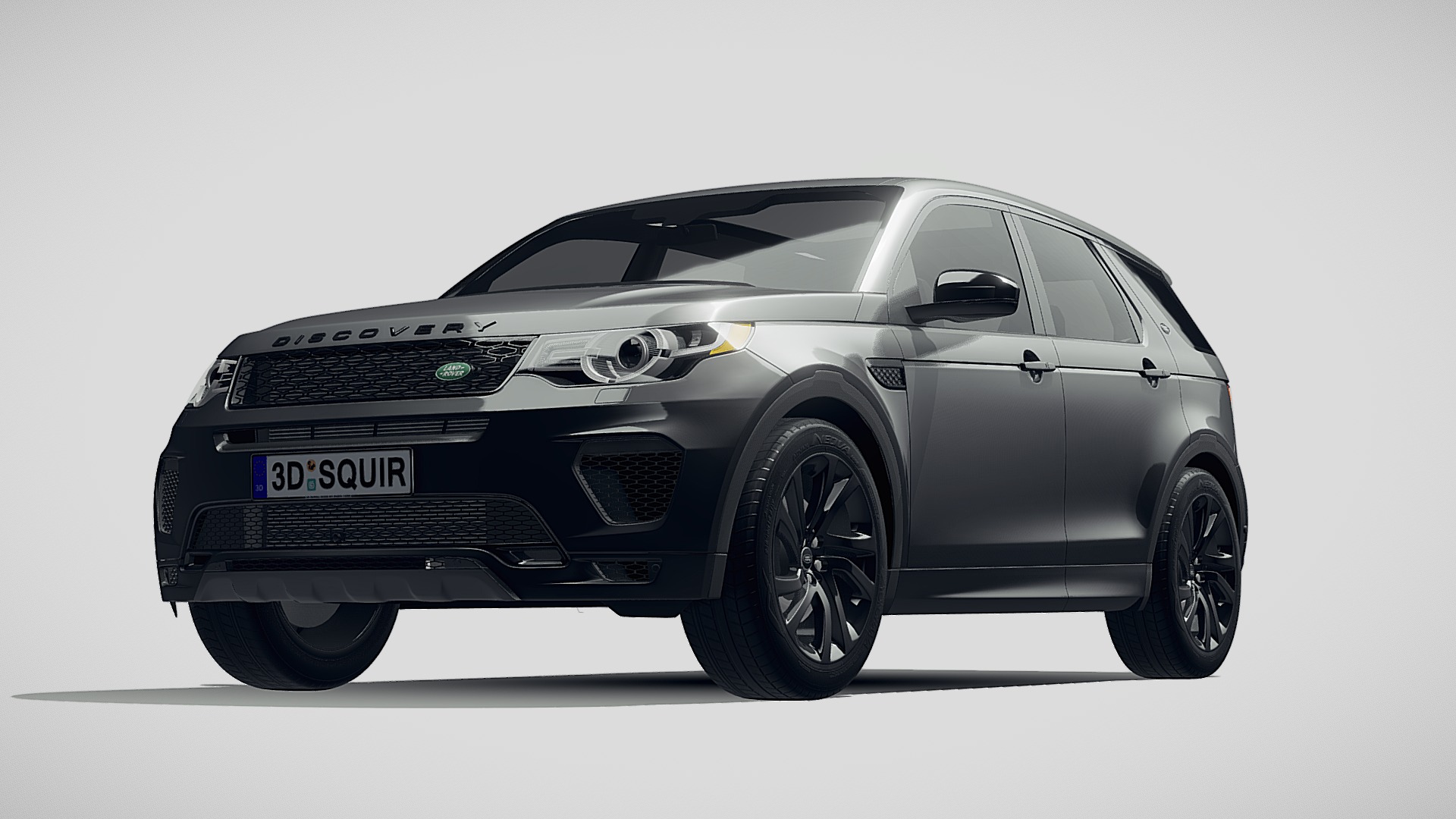 3D model Land Rover Discovery Sport HSE 2019 - This is a 3D model of the Land Rover Discovery Sport HSE 2019. The 3D model is about a silver car with black wheels.