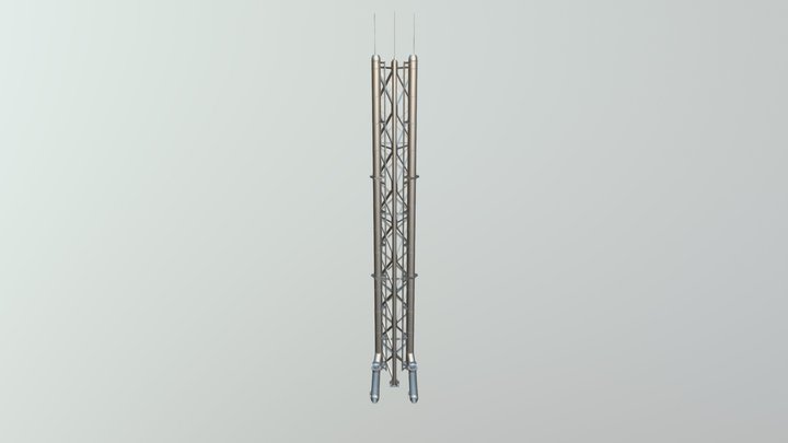 13 метров, 2хДу-200 3D Model
