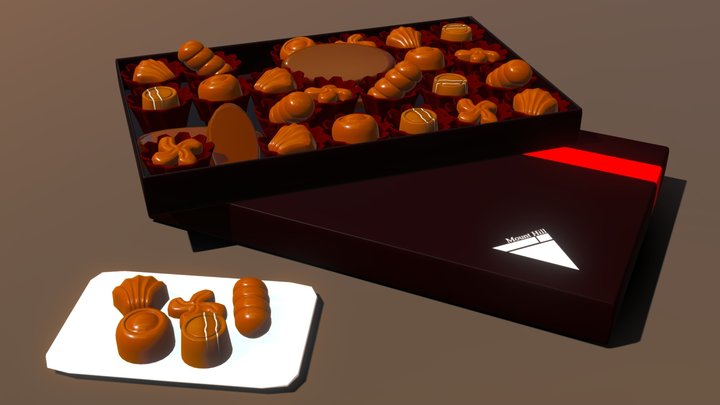 Chocolate Box 3D Model