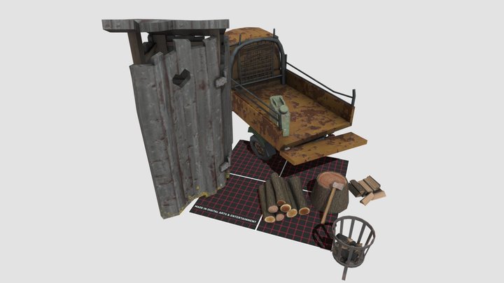 DAE 5 Finished props - Eco House 3D Model