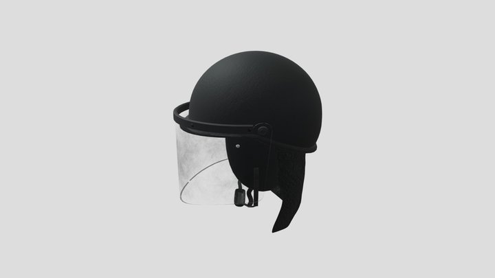 Riot Helmet 3D Model