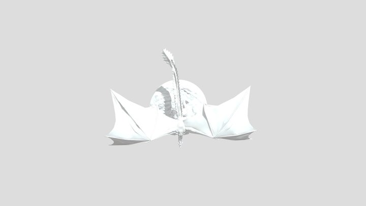 drogon finished with base2 3D Model