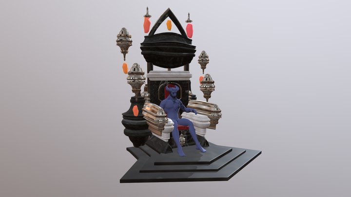 Concepto Trono Nviro 2 3D Model