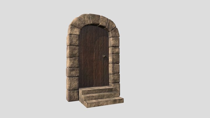 Medieval Front Door 3D Model