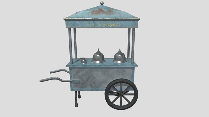 ice cream cart 3D Model