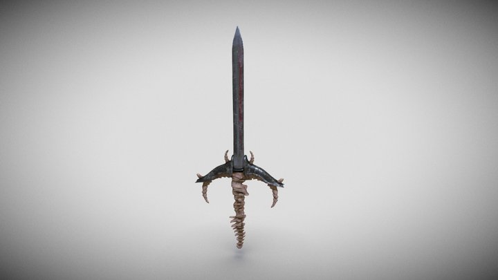 bone sword 3D Model