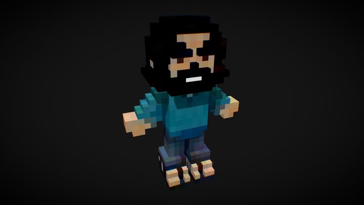 Voxel Mogno 3D Model
