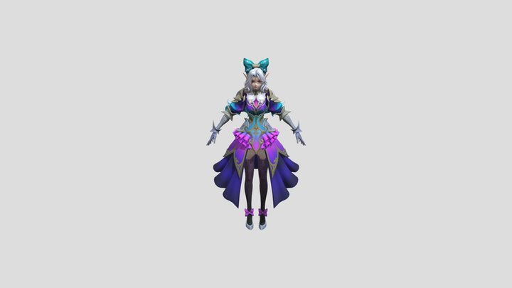 mobile_legends_selena_skin_10_xps_mmd_blender_fb 3D Model