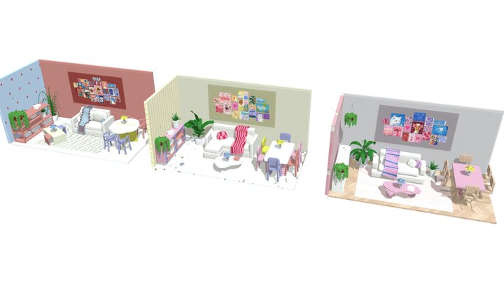 Livingroom miniatur dollhouse