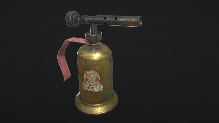 Gasoline torch asset 3D Model