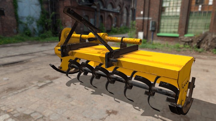 Rotary cultivator 3D Model