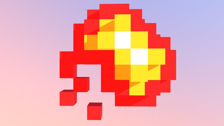 Fireball from Super Mario Bros 3D Model