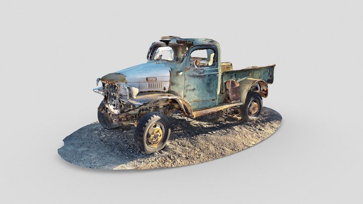Day 340: Old truck in Ballarat, CA – Free 3D Model STL