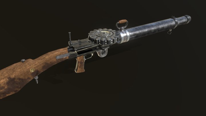 Lewis Gun 3D Model