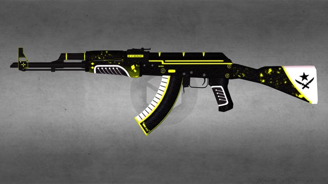 AK-47 Greenlight 3D Model