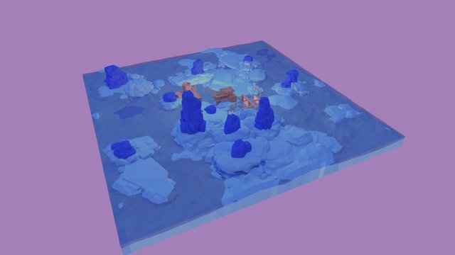 Geometric Island 3D Model