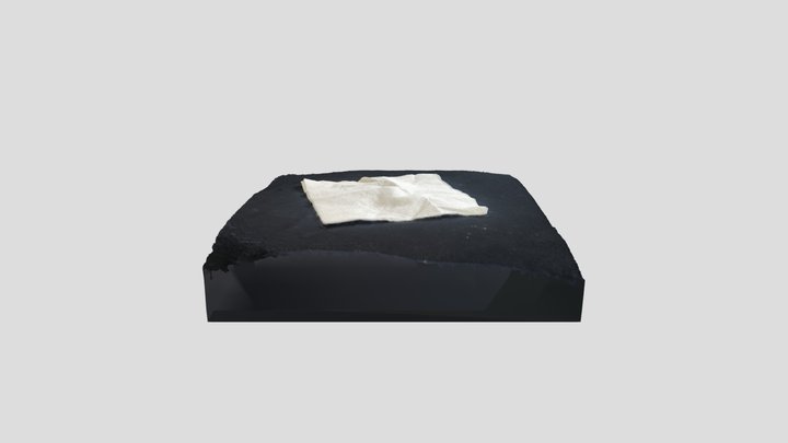 White scanned napkin №1 3D Model
