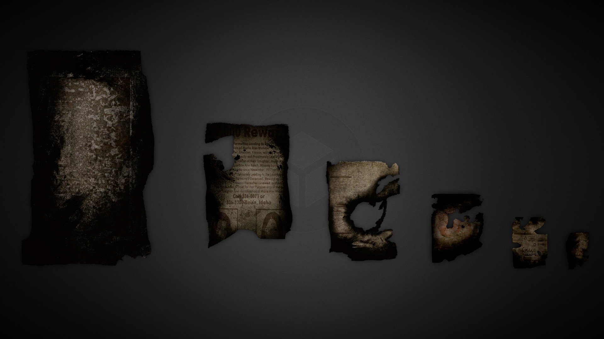 Game Ready Burnt Paper Download Free 3D model by AllanJay