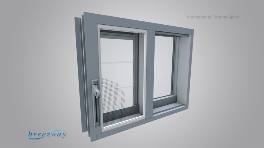 Altair Louvre in Innoscreen Frame Louvre/Fixed - 3D model by Breezway ...