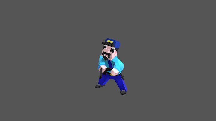 David Barbosa - Policeman 3D Model