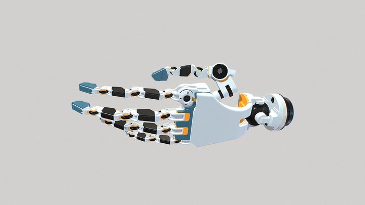 Cybernetic Hand design visualization 001 - copy 3D Model
