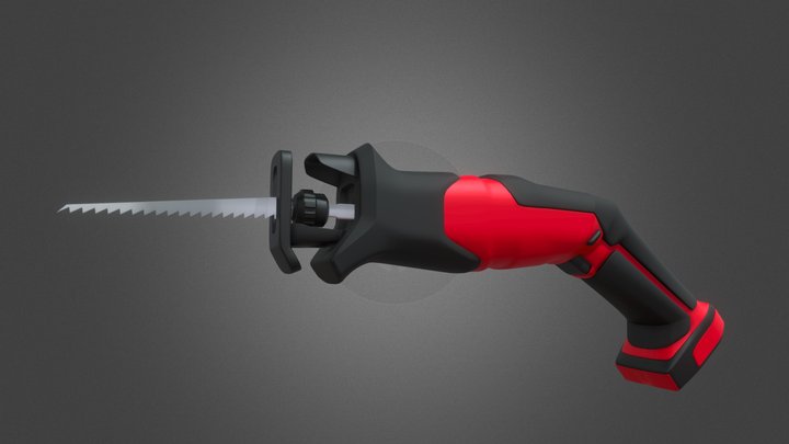 [School Project] Power Tool - Handsaw 3D Model