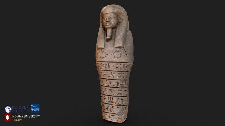 3D rendering of Shabti of Heka-Nefer
