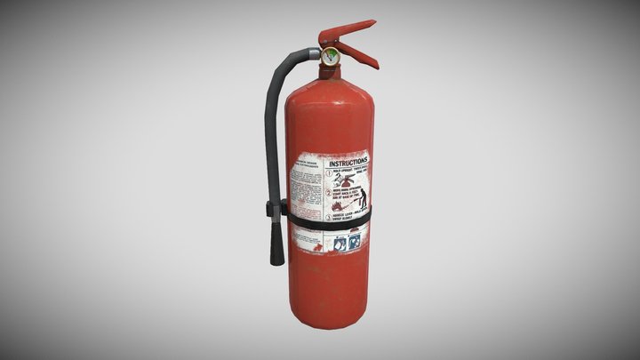 fire extinguisher 3D Model